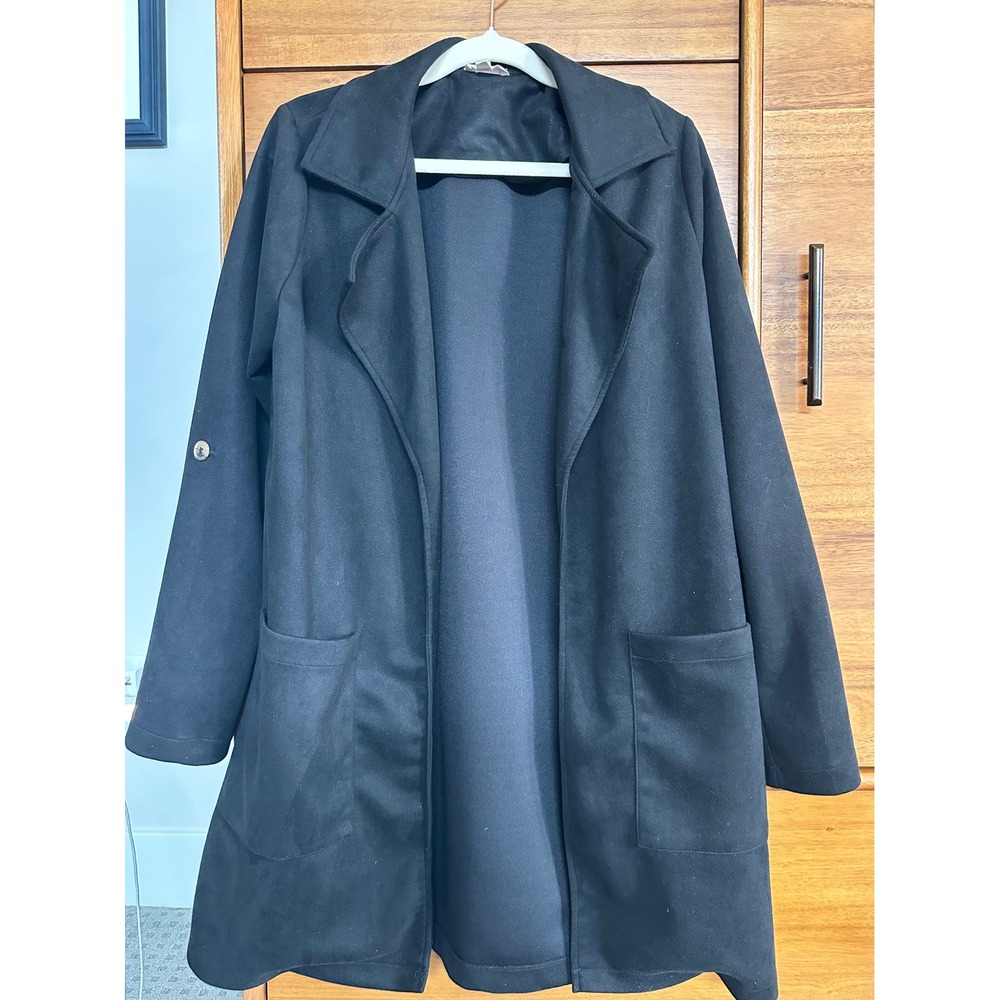 Hem & Thread Duster Jacket Small Black Excellent